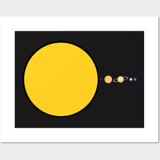 The Solar System to Scale Posters and Art